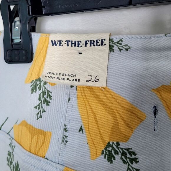 Free People Venice Beach High Rise Flare Pants Size 26 - Picture 13 of 15